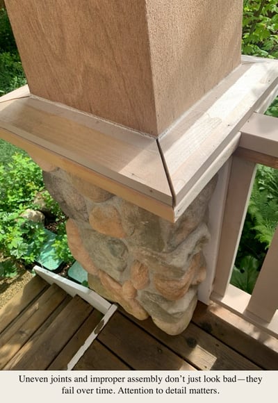 uneven-joints-in-post