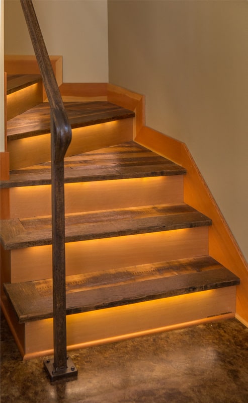 Carriage House Conversion stairwell