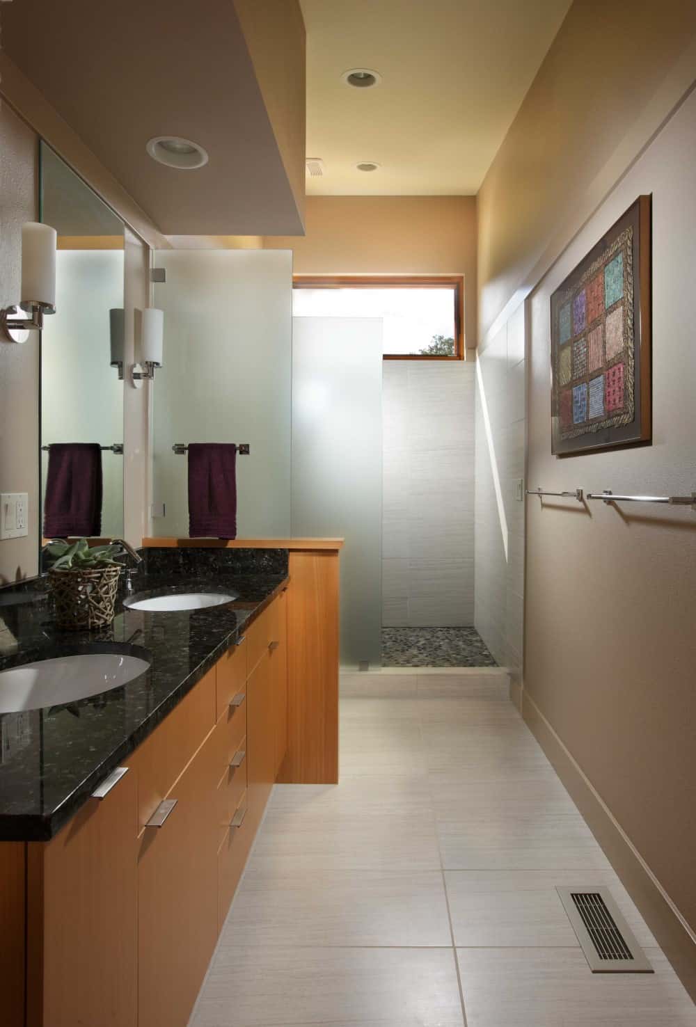 New Modern Ranch House bathroom