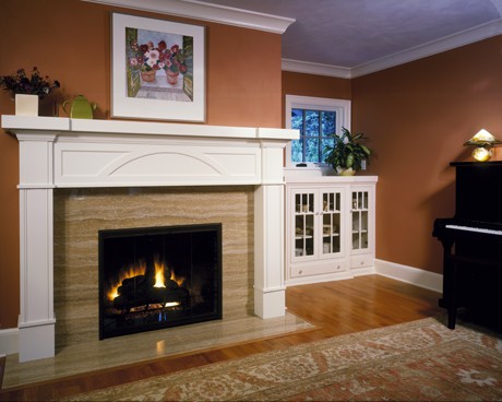 Fairmount Hills Cottage Restoration fireplace