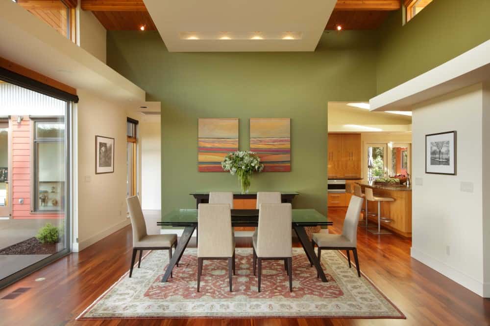 New Modern Ranch House dining room