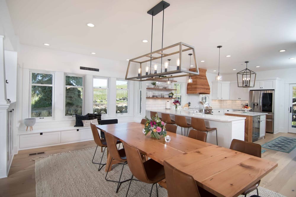 Historic Farmhouse Reconstruction dining room