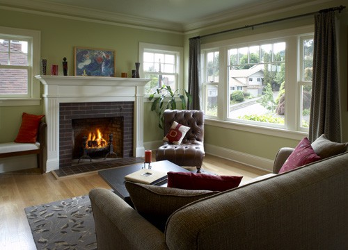 Portland Bungalow Remodel fireplace