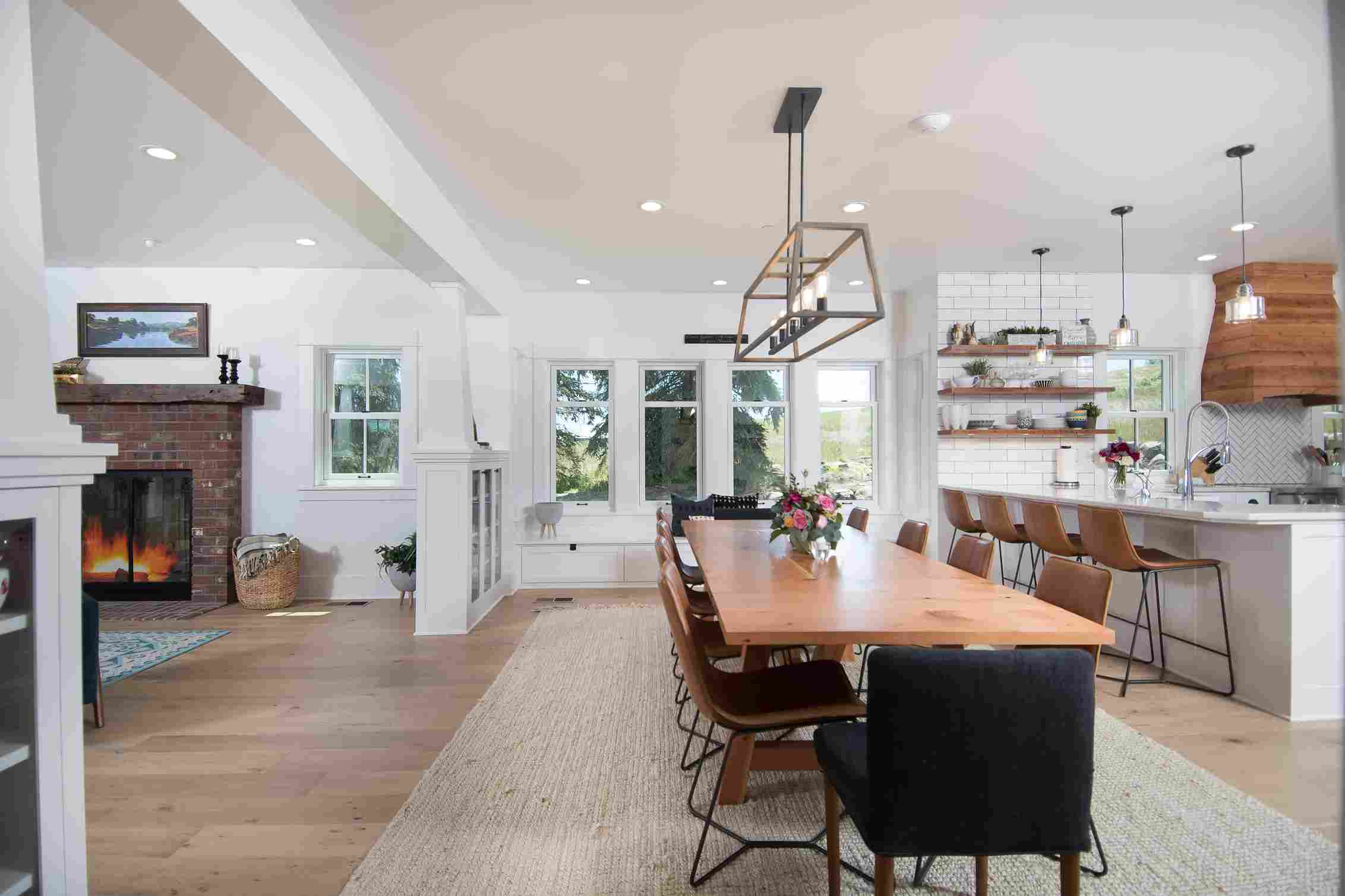 Historic Farmhouse Reconstruction dining room