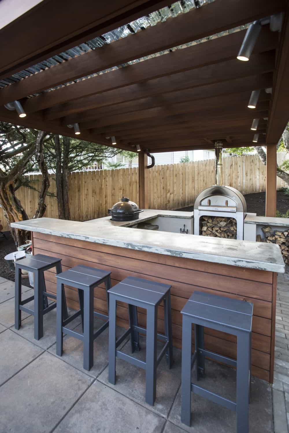 Mid-Century Outdoor Sanctuary bar