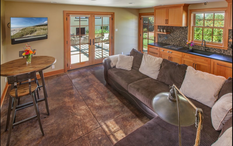 Carriage House Conversion living room