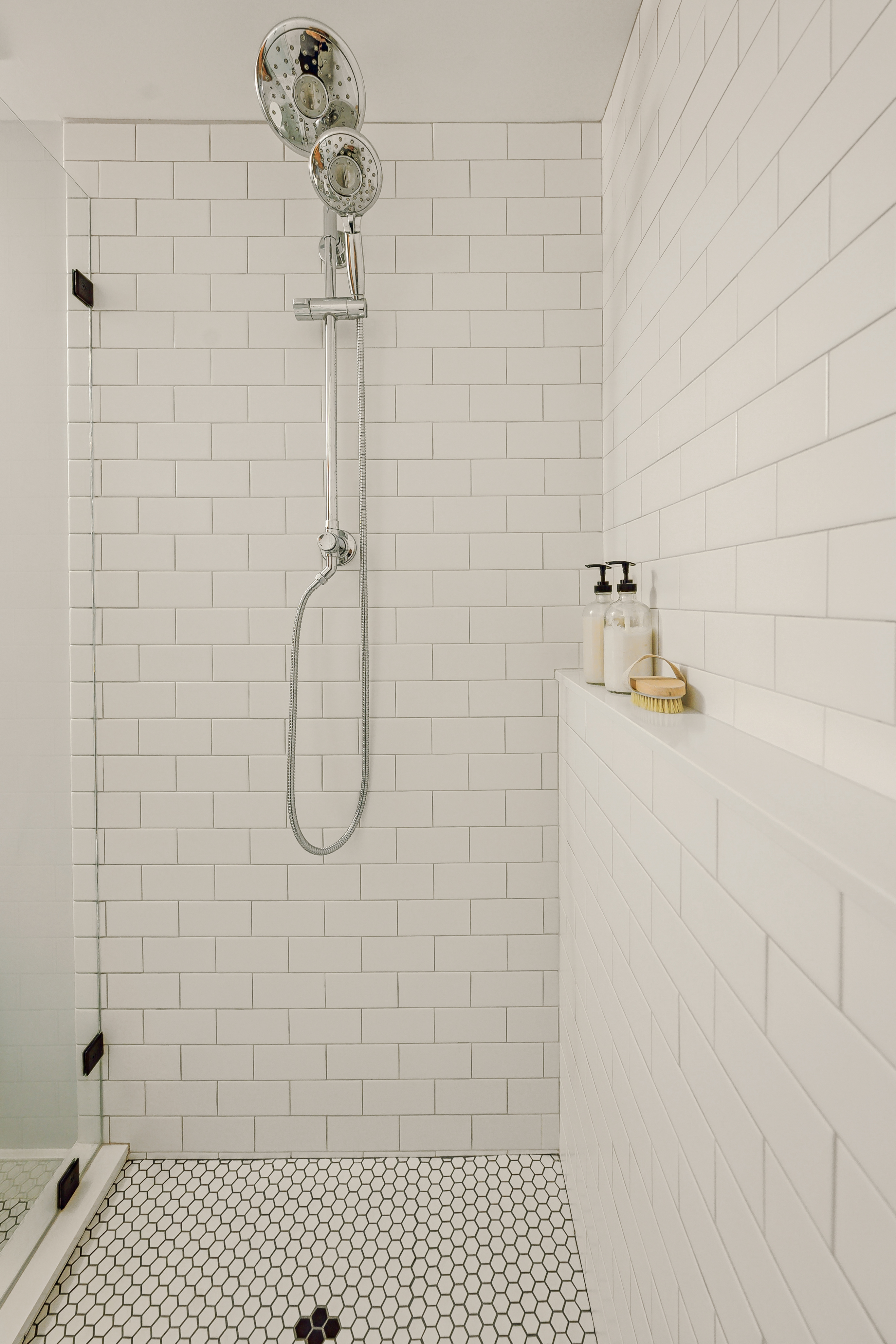 White Tile Shower